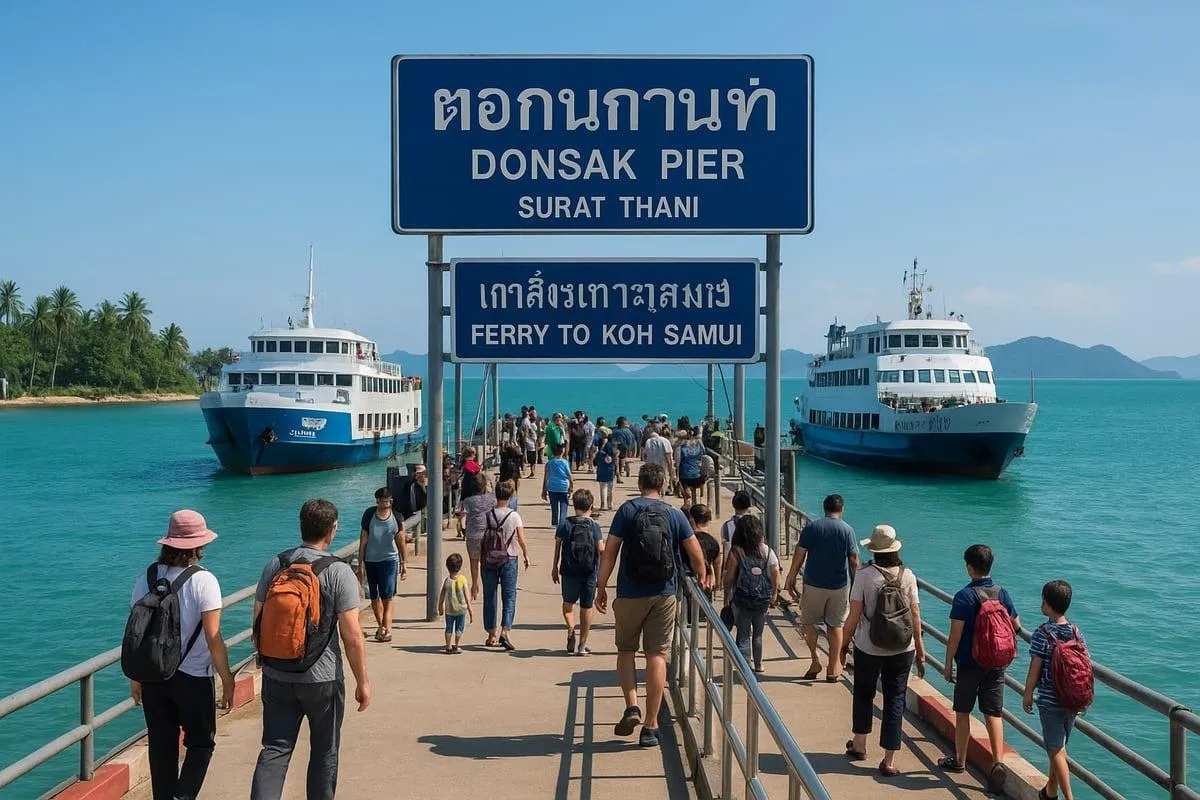Donsak Pier Overview: The Gateway to Koh Samui