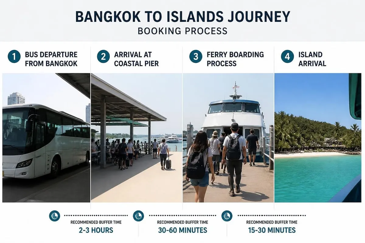 Island transport booking timeline
