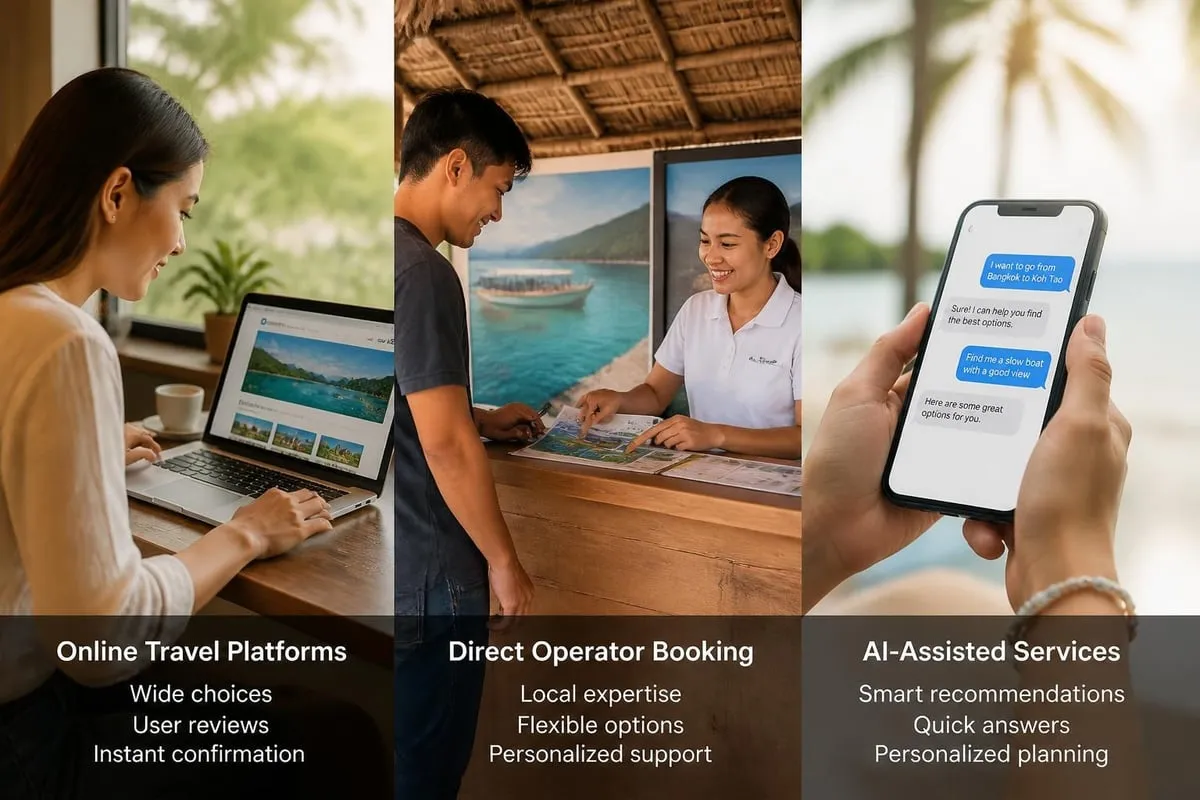 Ticket booking options comparison