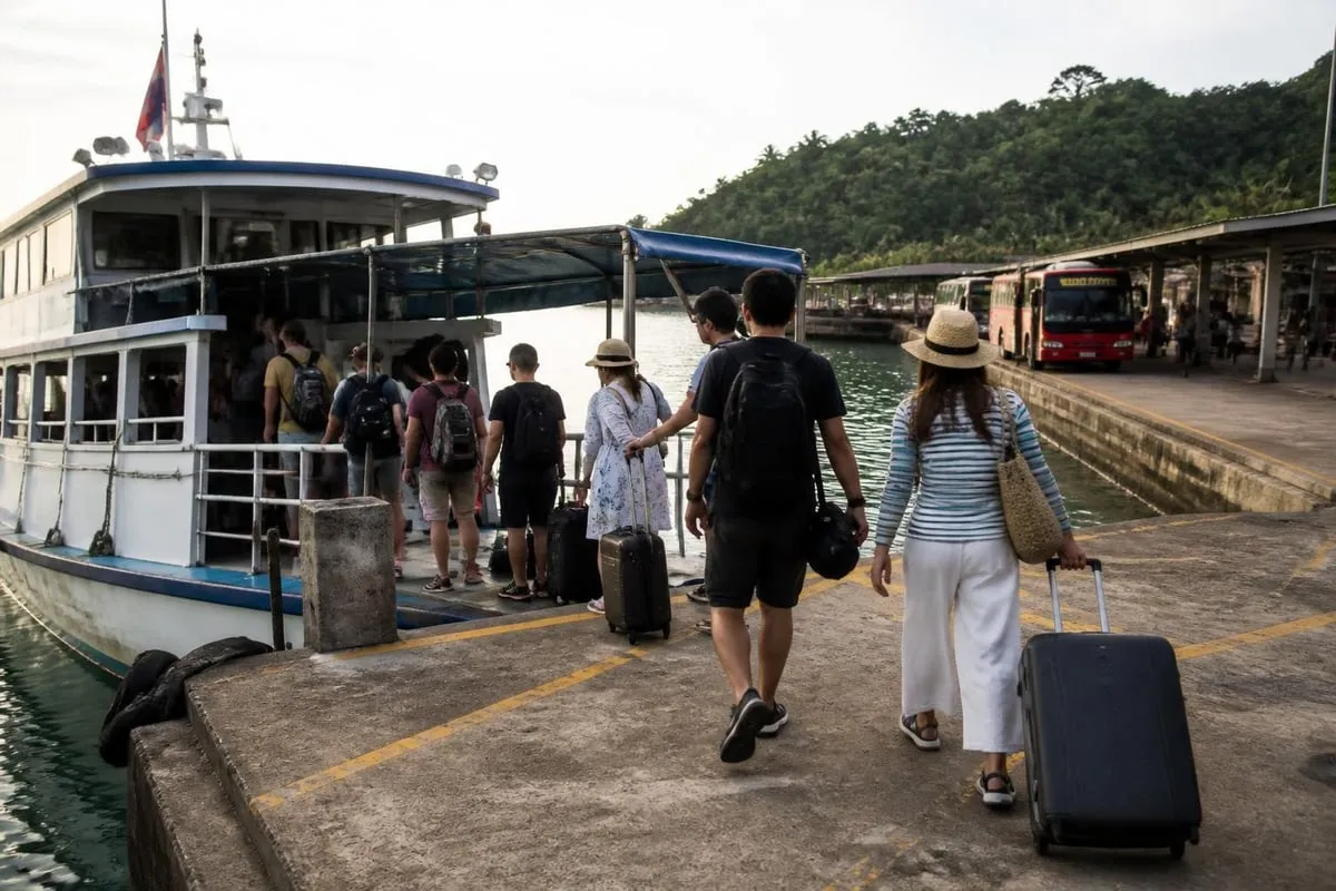 Ferry departure schedule