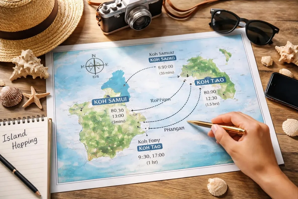Island hopping routes