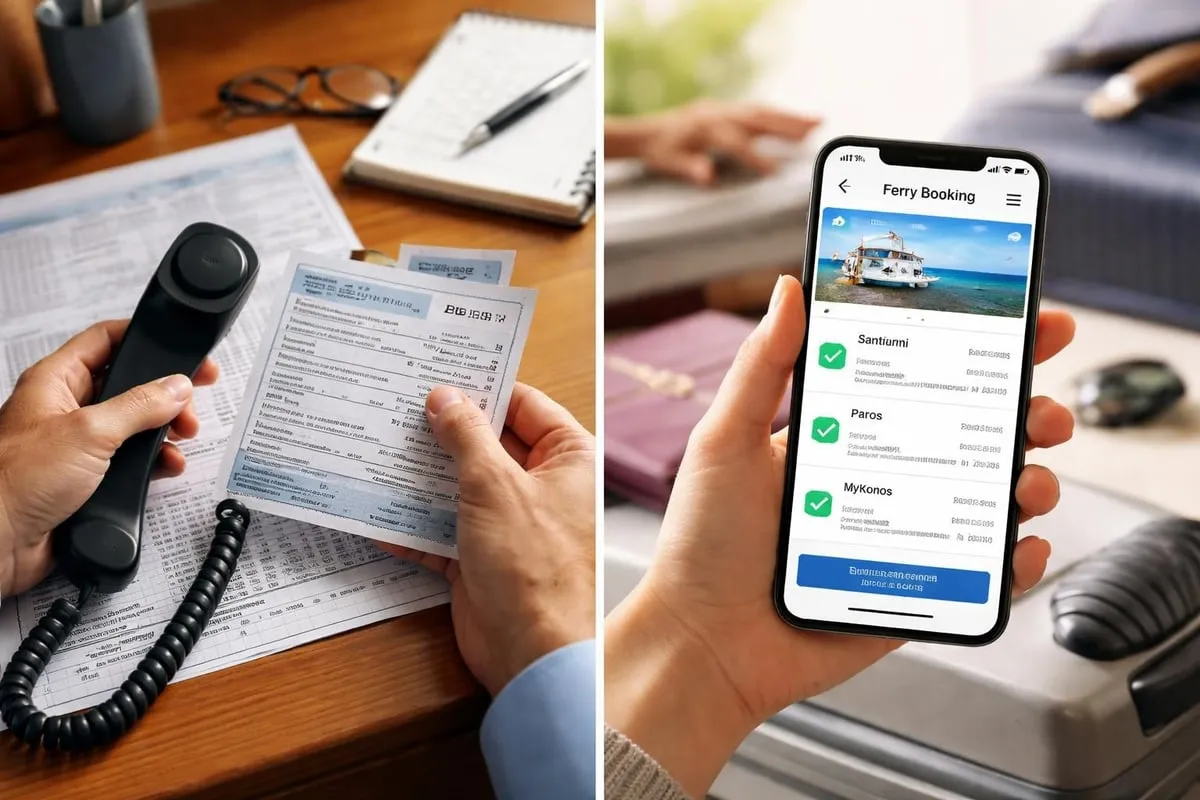 Modern vs traditional booking