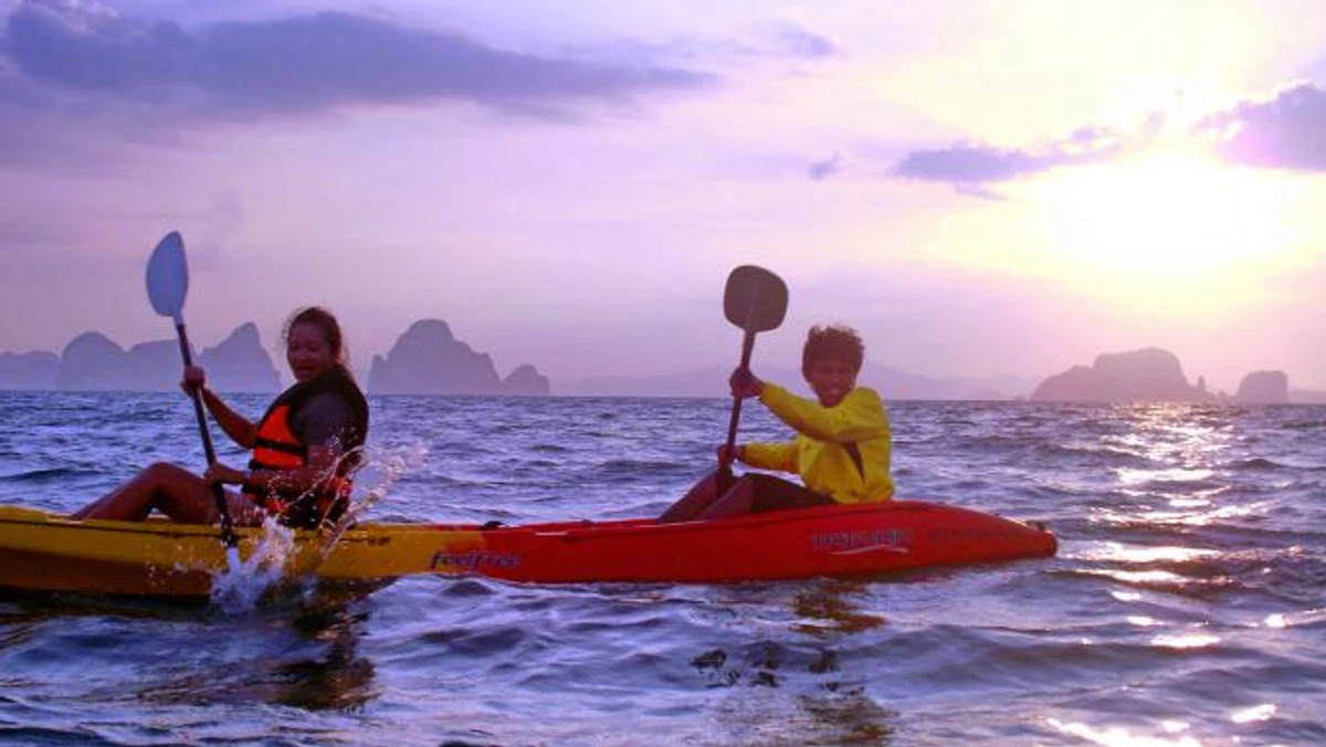 Sunset Kayaking at Tha-lane Bay + BBQ Dinner | Best Sunset in Thailand