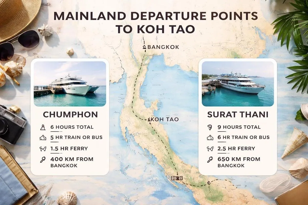 Ferry route comparison