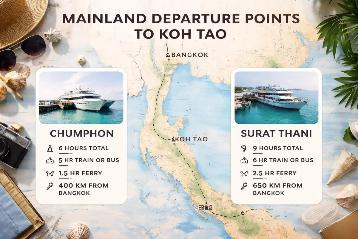 Ferry route comparison