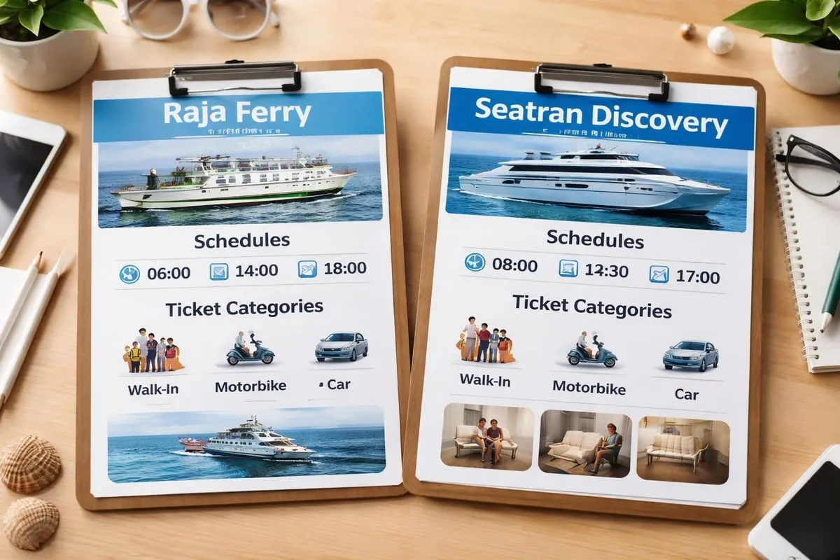 Ferry operators comparison