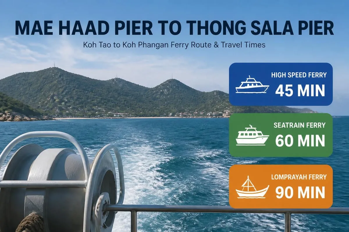 Ferry route map