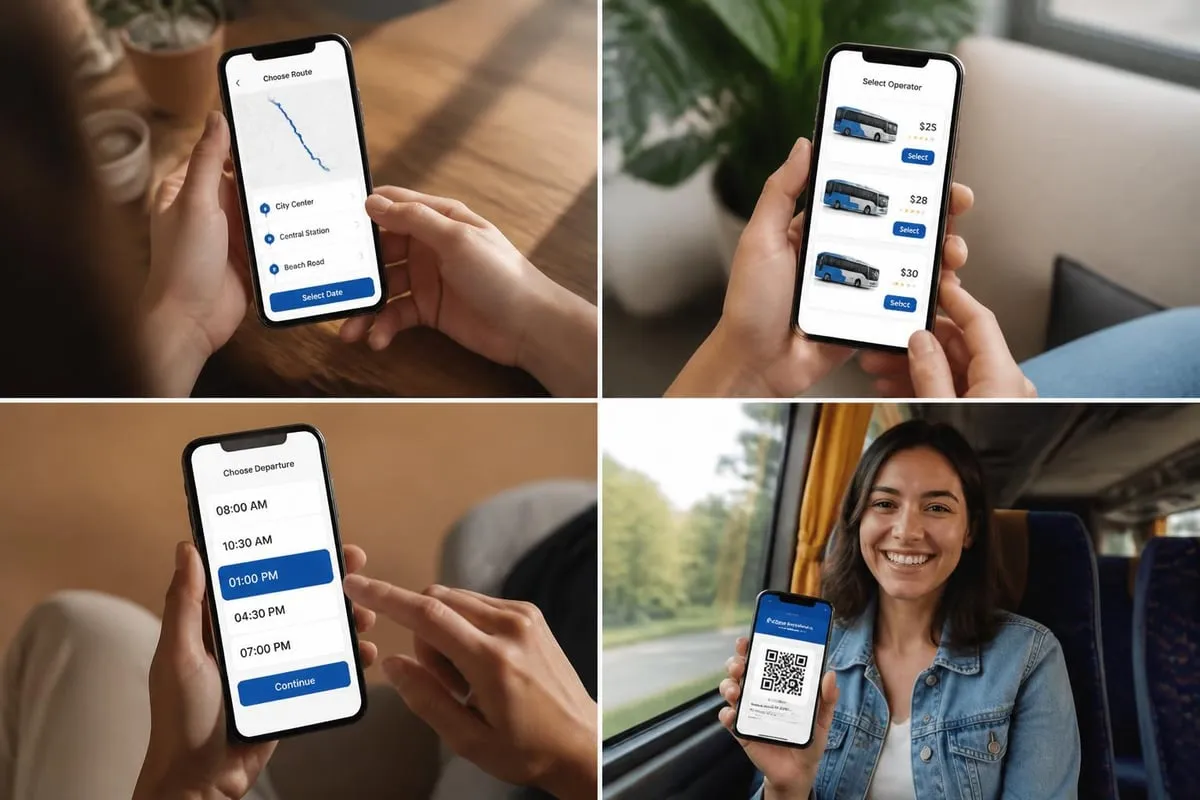 Ferry booking process
