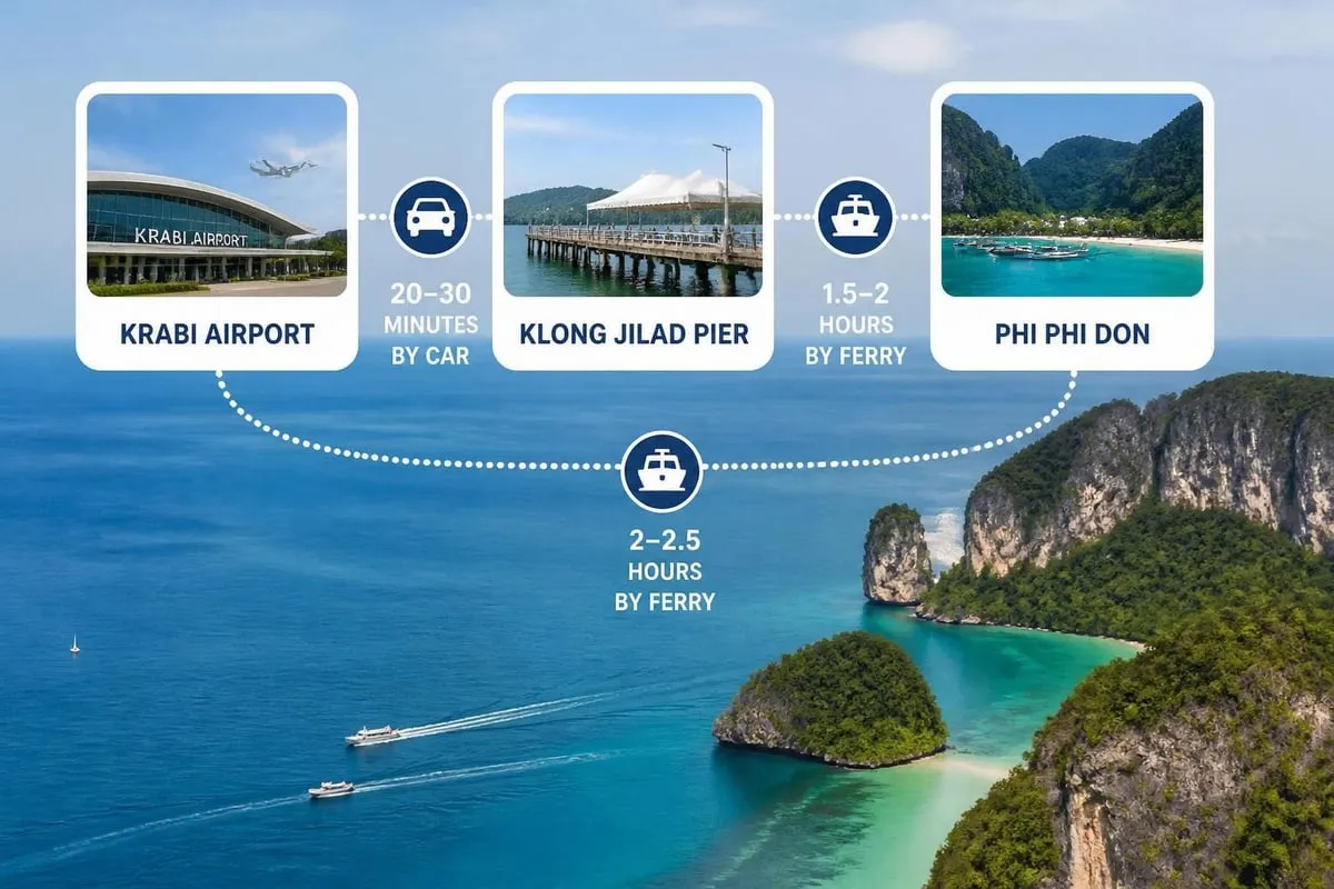 Connection routes map