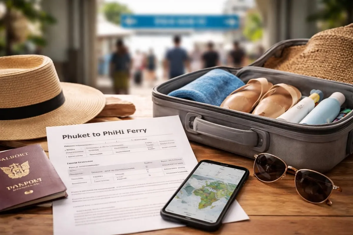 Ferry travel checklist