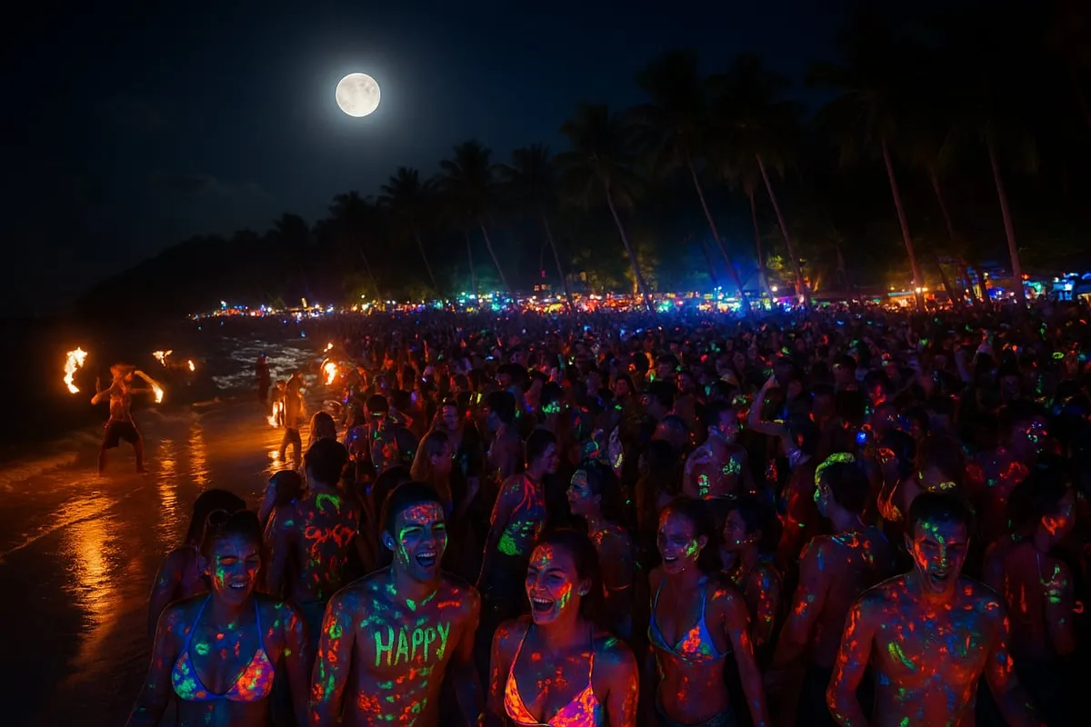 The Full Moon Party Experience: What Awaits You on Haad Rin Beach