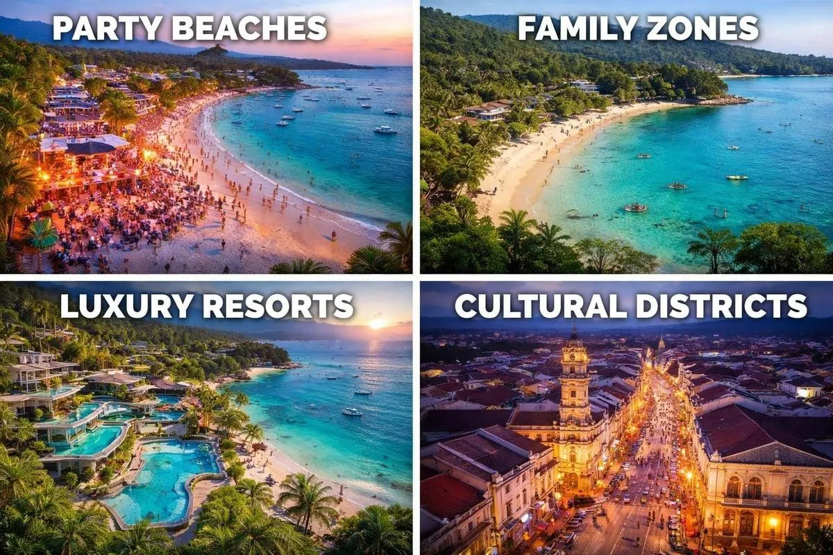 Phuket island zones