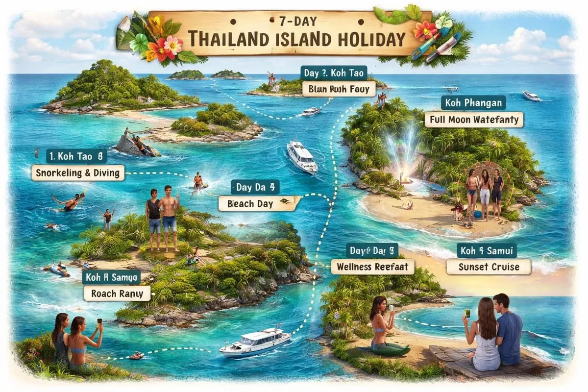 Island holiday itinerary