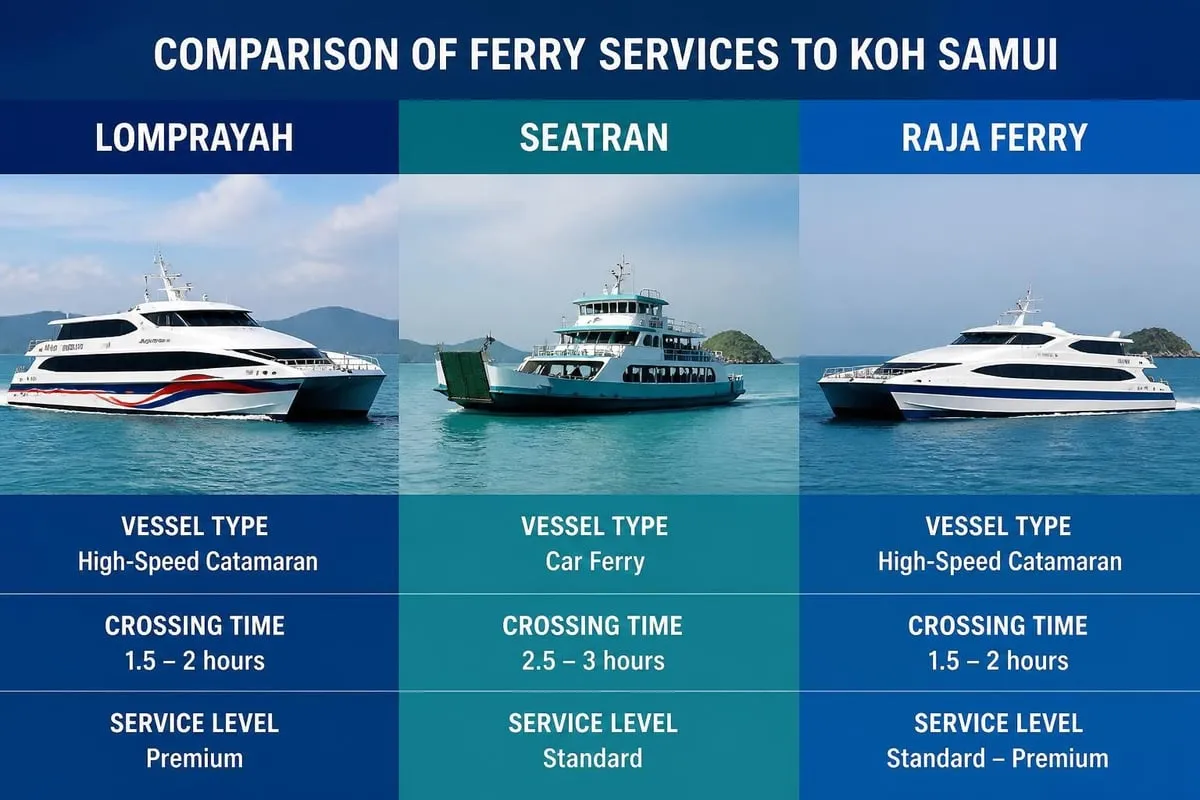 Ferry services to Koh Samui