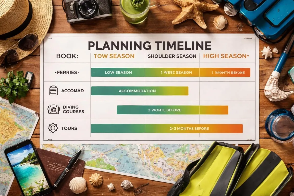 Koh Tao travel planning timeline