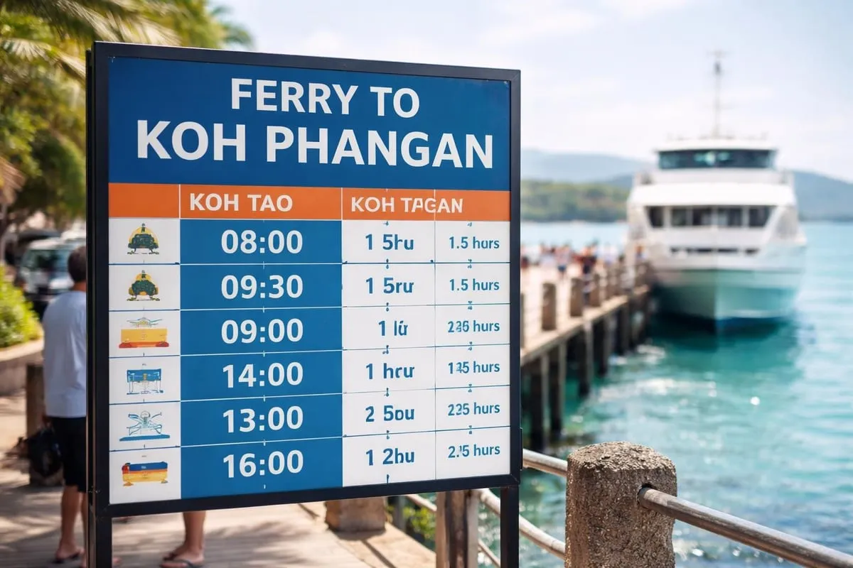 Ferry route connection visualization