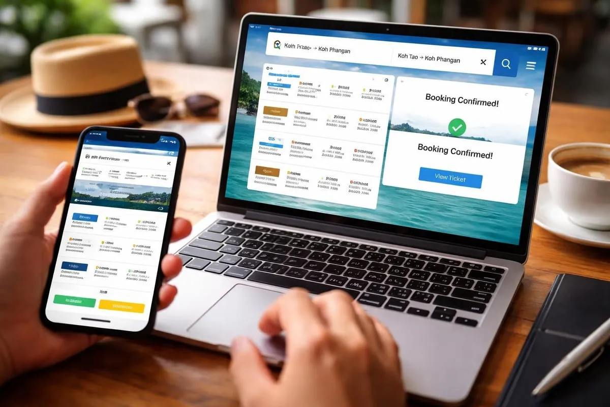 Ferry booking process