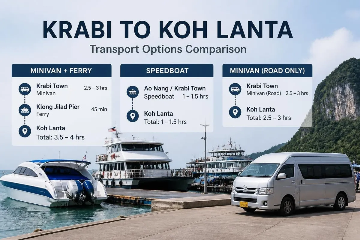 Krabi to Koh Lanta transport options