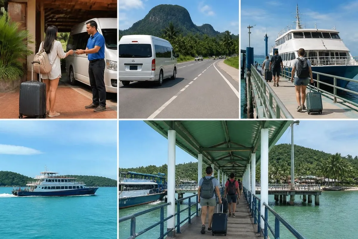 Ferry journey stages