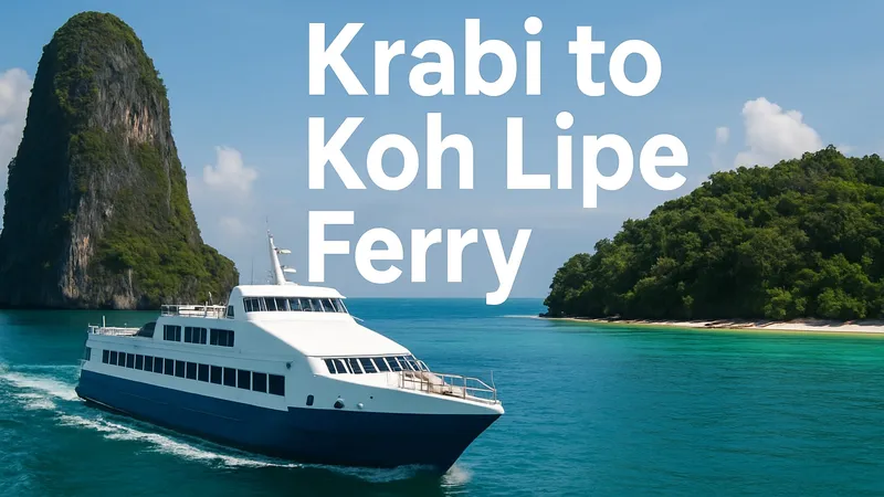 Krabi to Koh Lipe Ferry Guide 2026: Routes, Tips & Travel Info