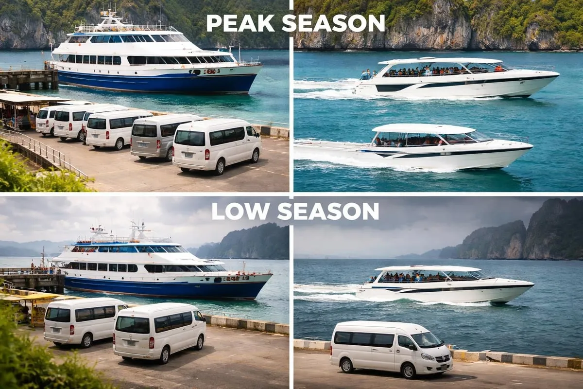 Transfer timing comparison