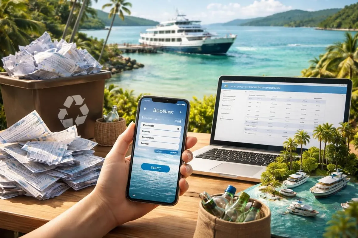 Environmental benefits of digital ferry tickets