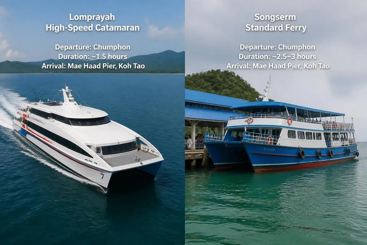 Ferry service comparison