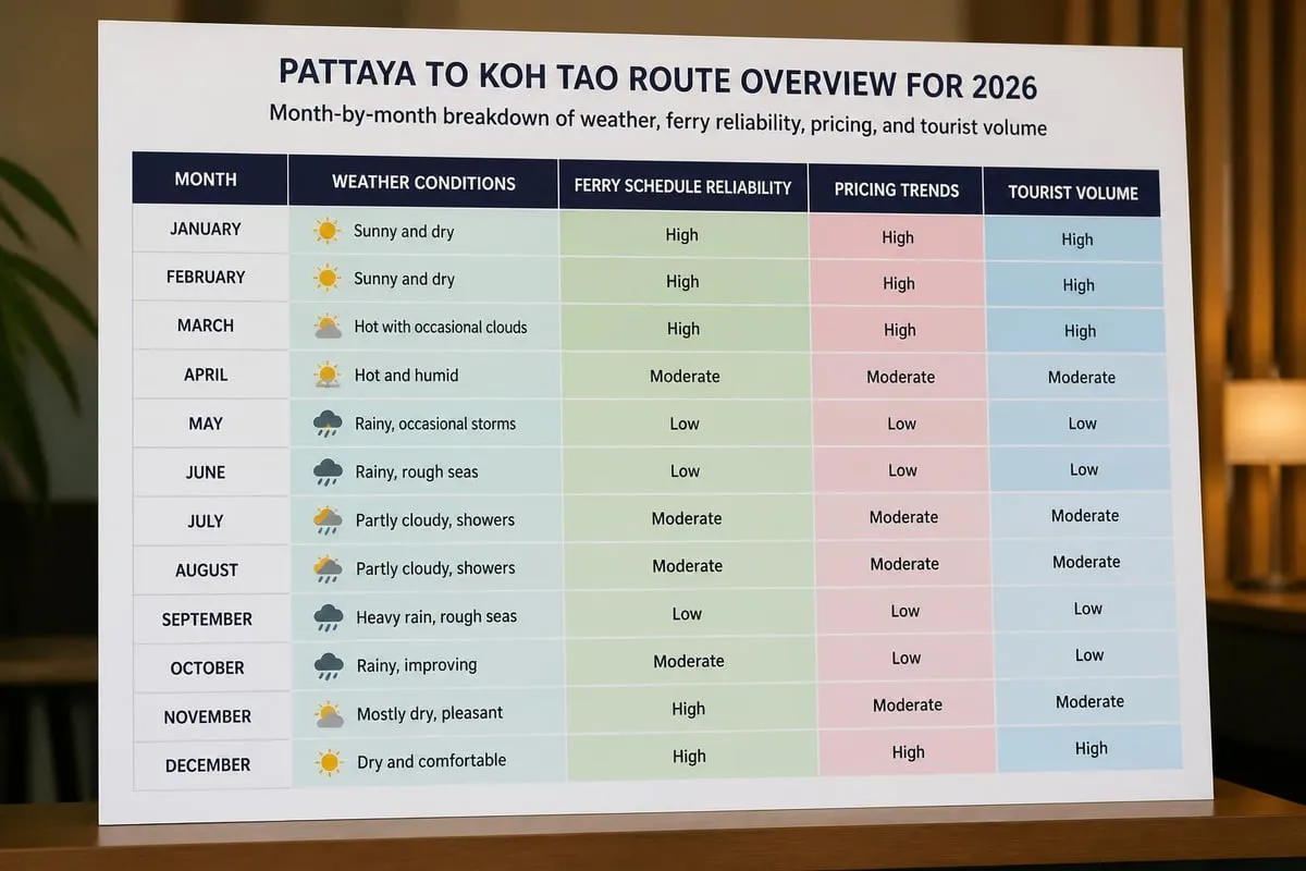Seasonal travel patterns