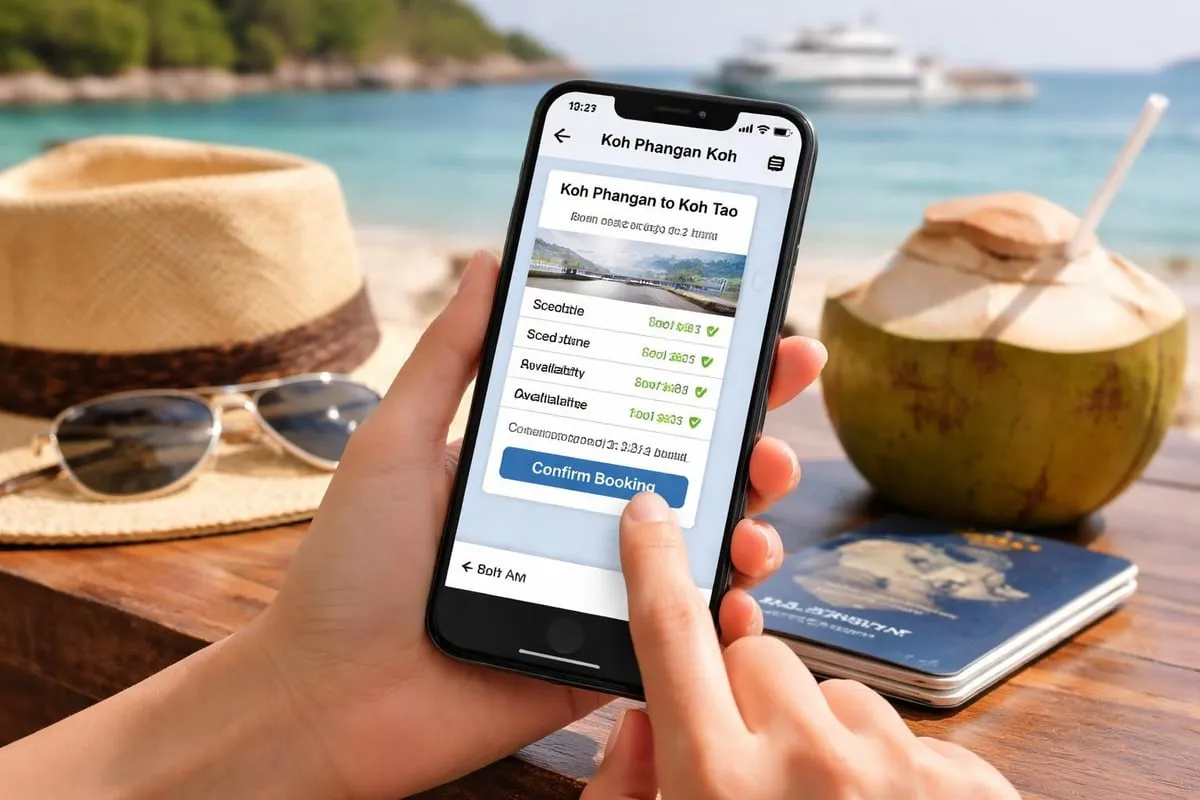 Digital ferry booking process