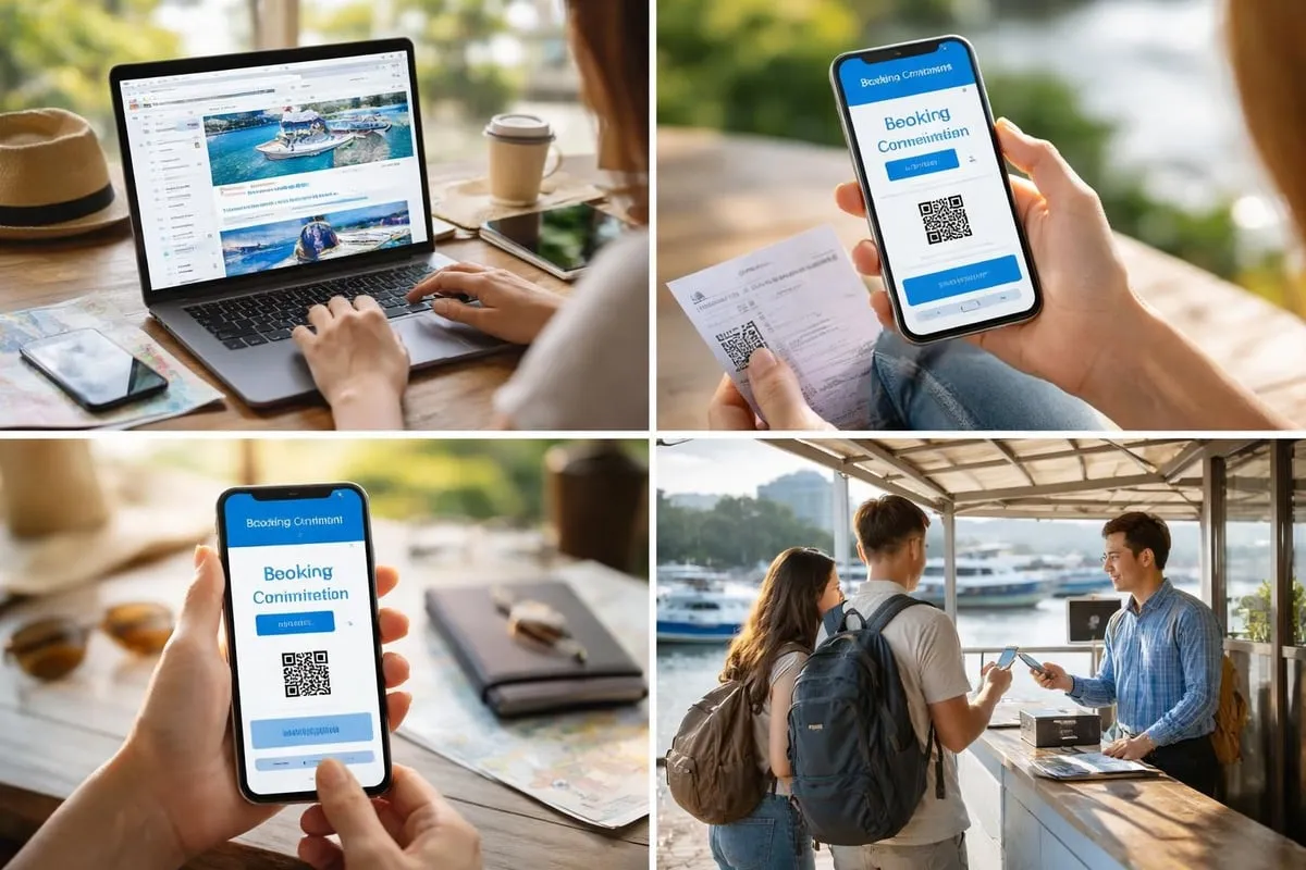 Boat ticket booking process