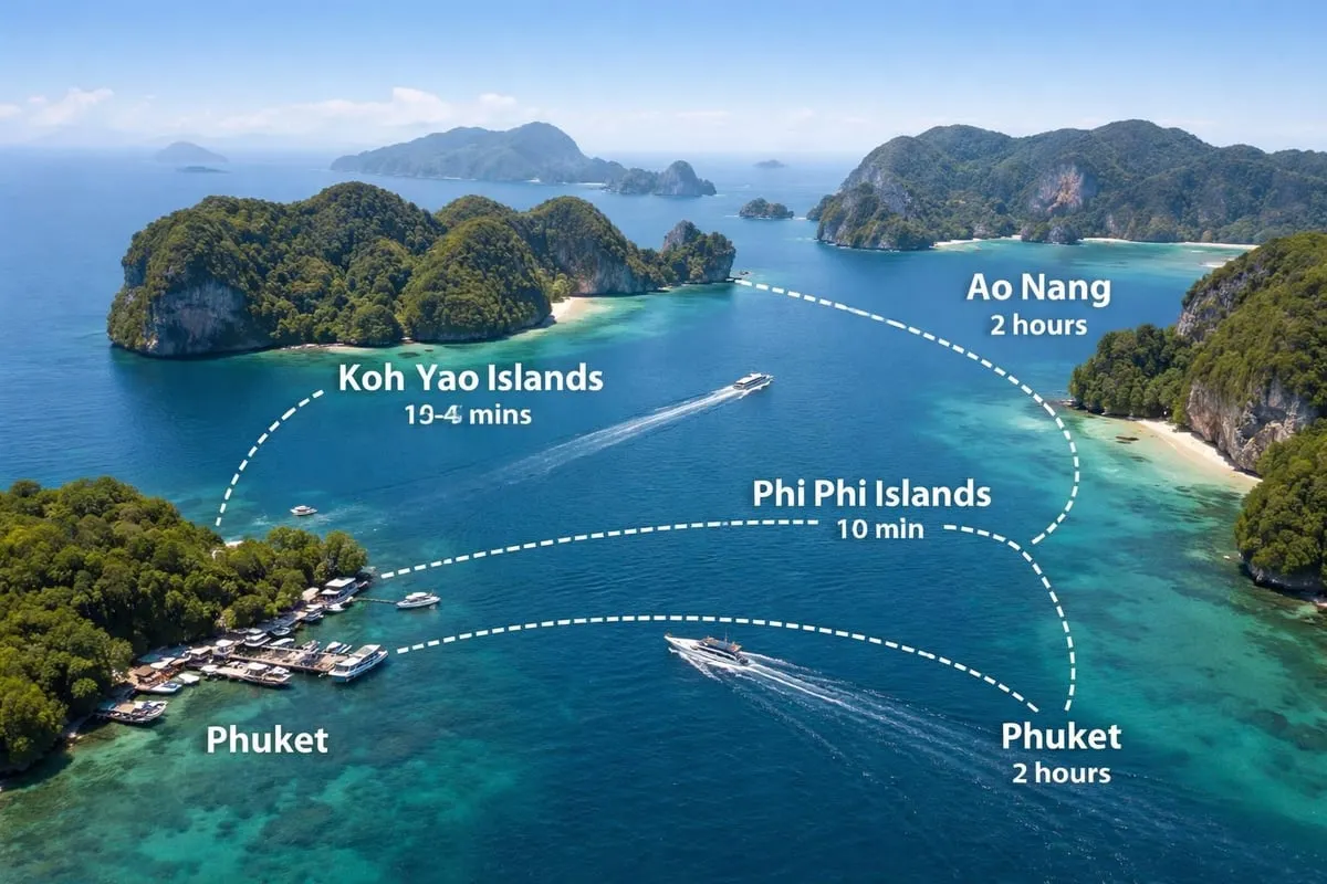 Island hopping routes