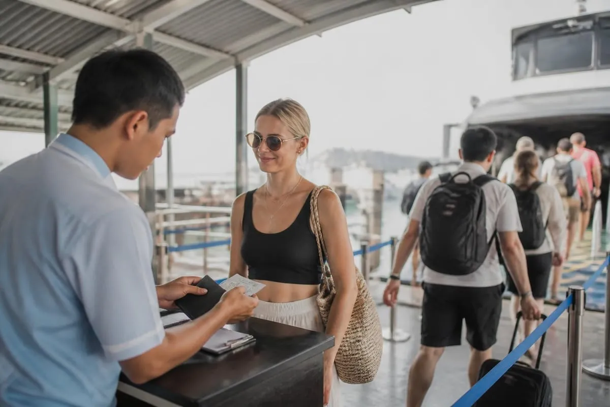 Pier check-in process