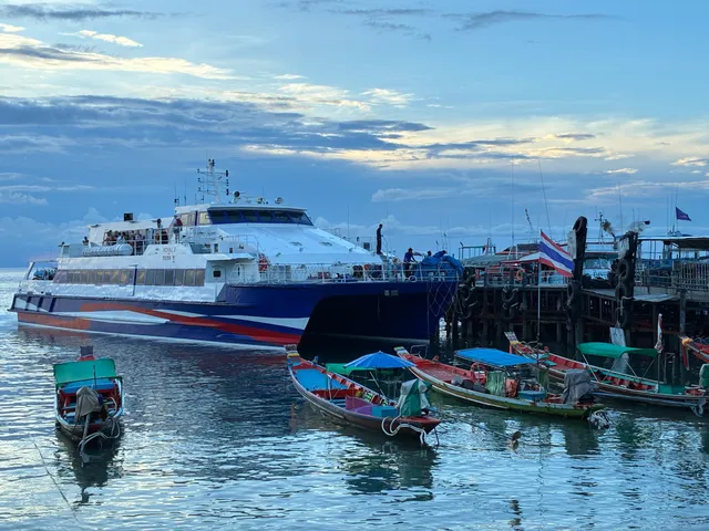 The pier in Koh Tao where the idea for Thailand Boat Tickets was born