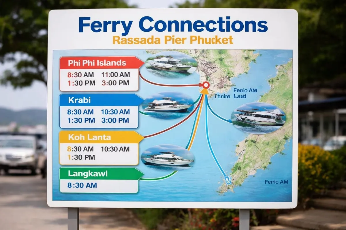 Ferry routes from Rassada Pier