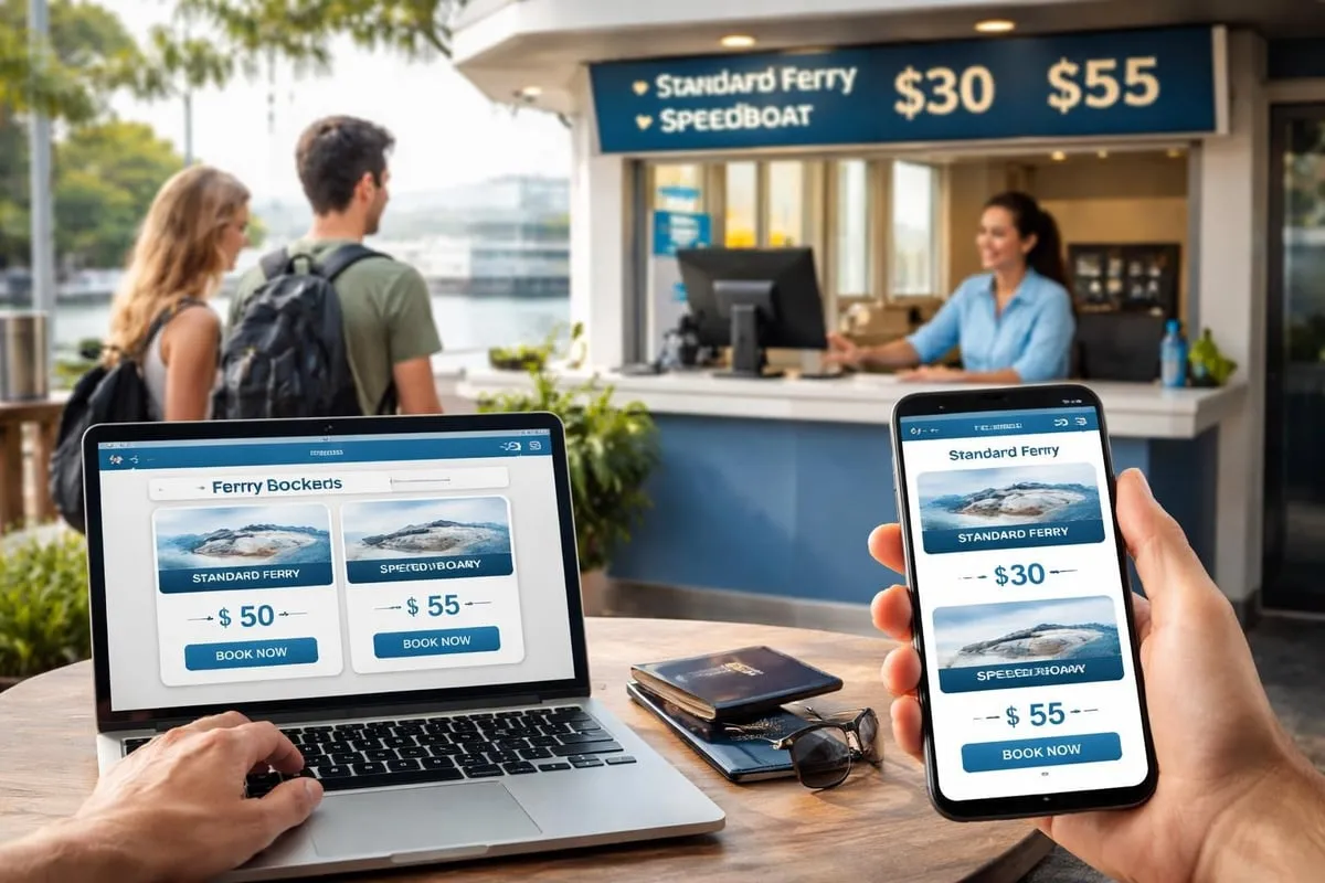 Ferry ticket booking options