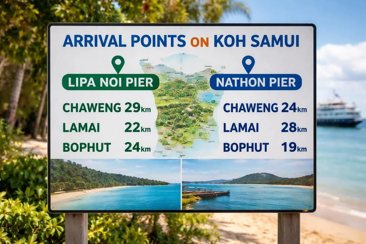 Koh Samui arrival piers