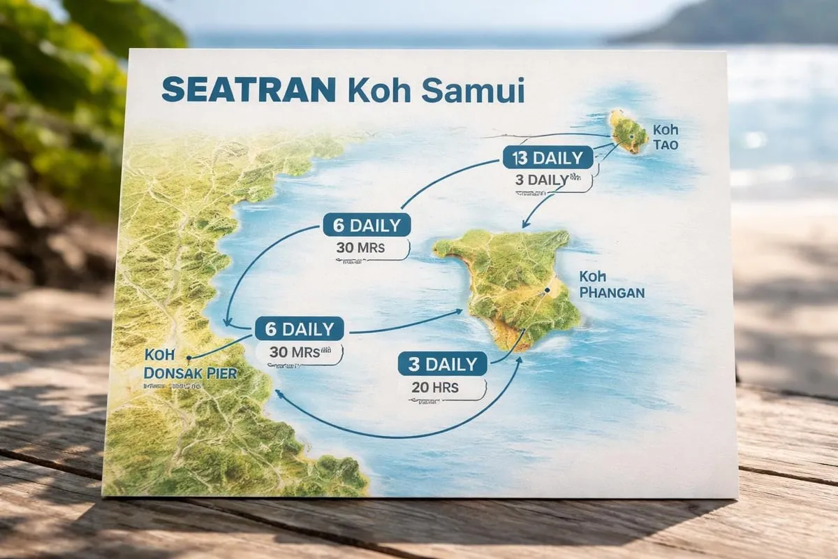 Seatran ferry routes network
