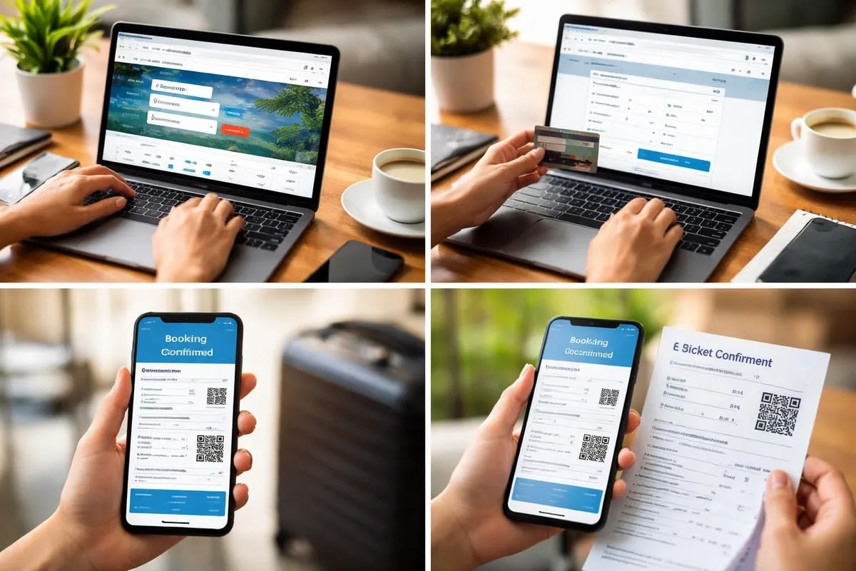 Ferry ticket booking process
