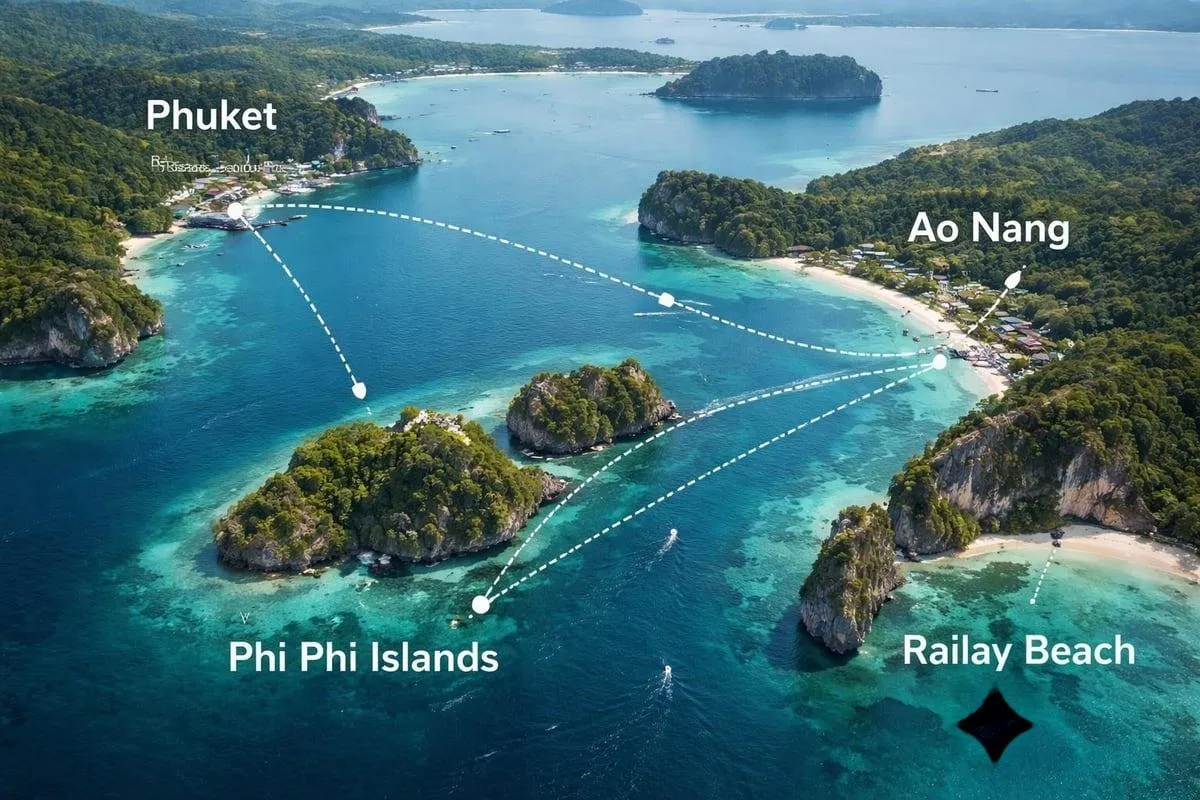 Speedboat route options