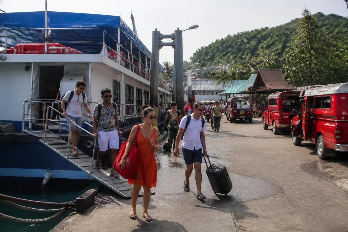 Koh Samui arrival at Na Thon Pier