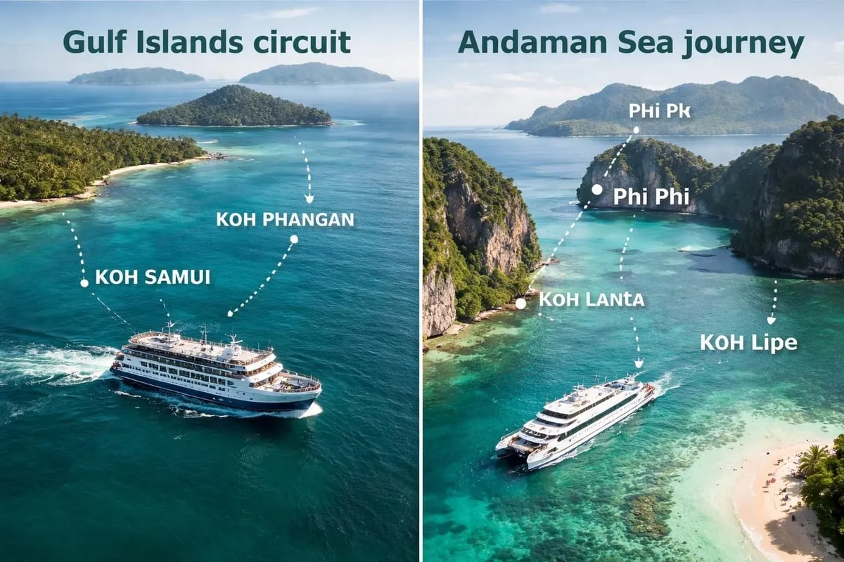 Thailand island-hopping routes