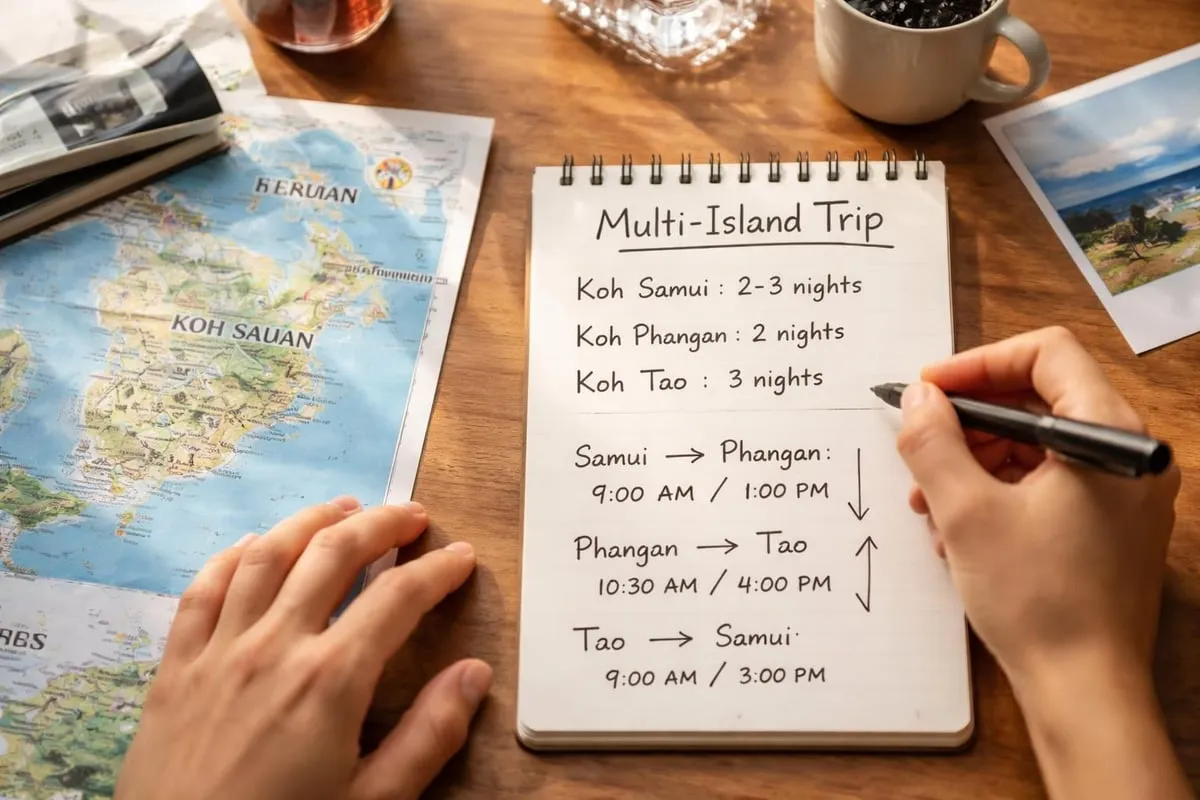 Island hopping logistics