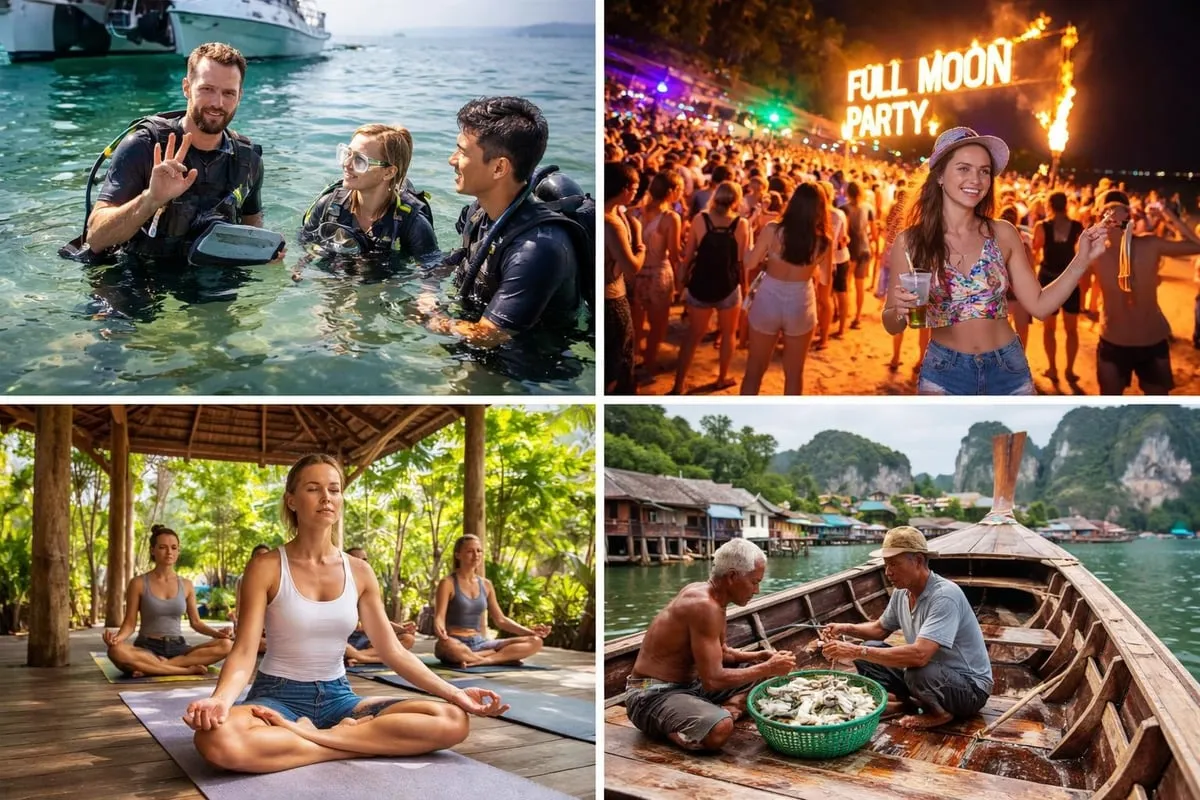 Island activities variety